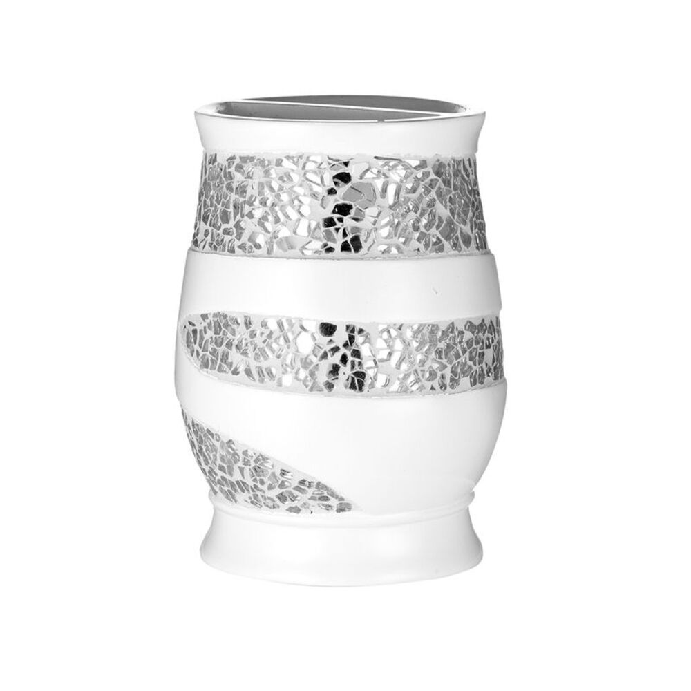 Popular Bath White Sinatra Bath Decor Accessories, Premium, Durable, Acrylic